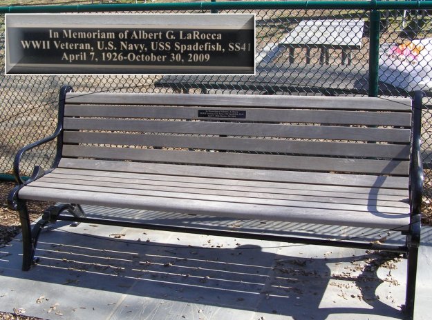 Photo: Al La Rocca memorial bench